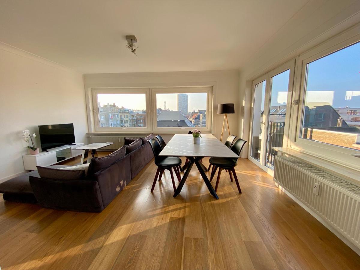 Luxury 3 Bedroom Apartment On The Top Floor With Panoramic View Oostende Dış mekan fotoğraf