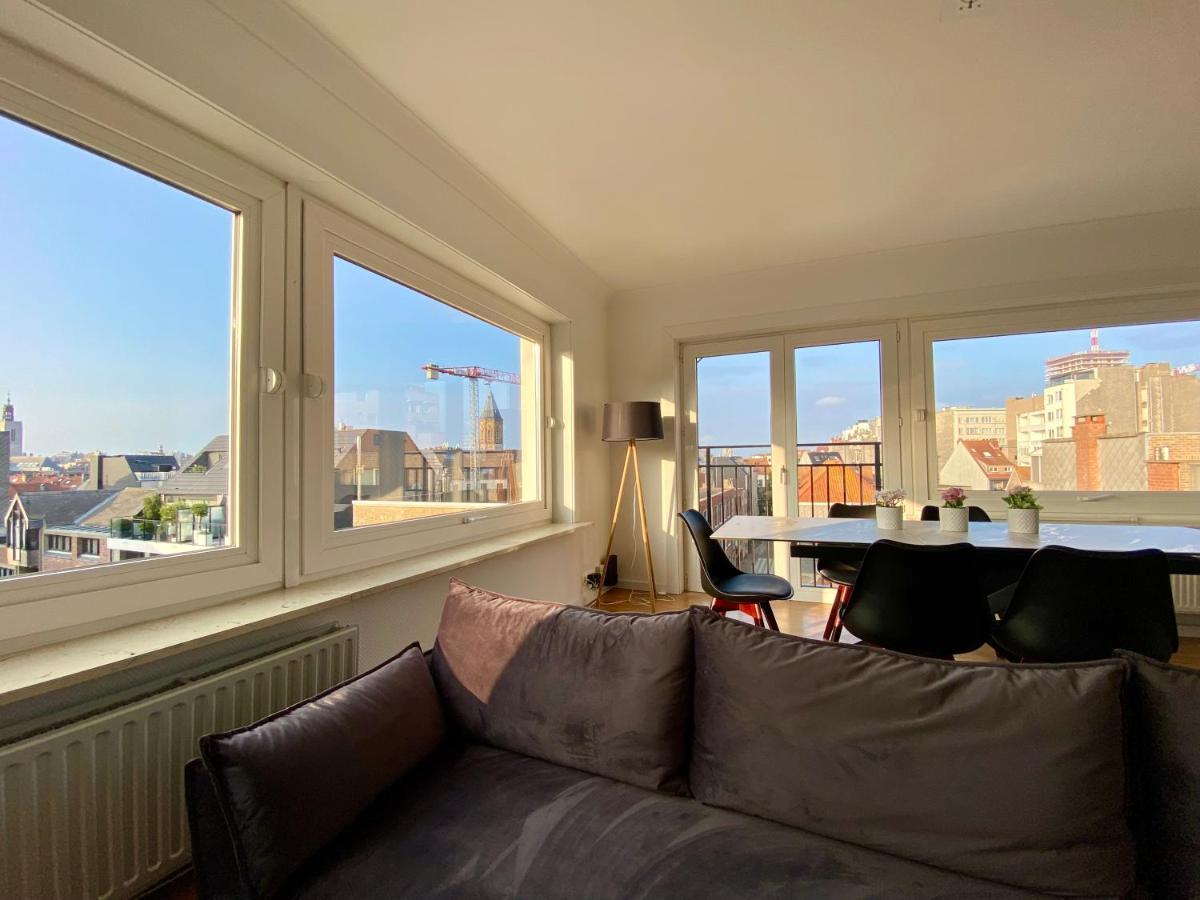 Luxury 3 Bedroom Apartment On The Top Floor With Panoramic View Oostende Dış mekan fotoğraf