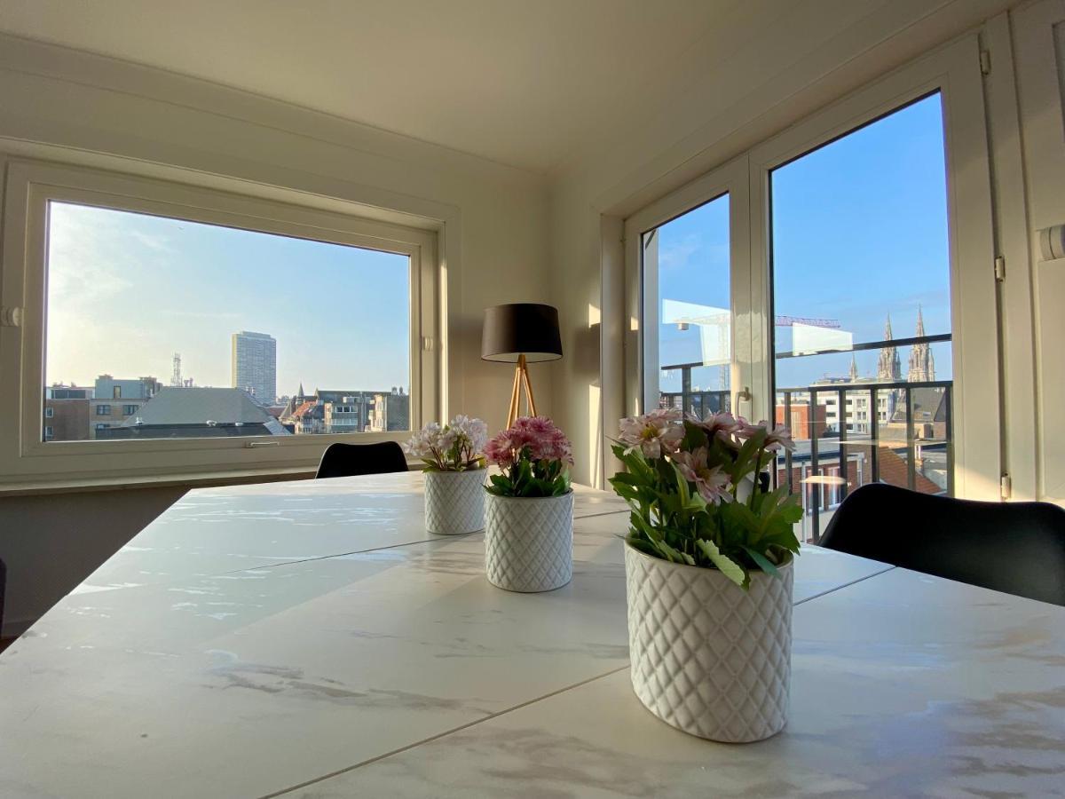 Luxury 3 Bedroom Apartment On The Top Floor With Panoramic View Oostende Dış mekan fotoğraf