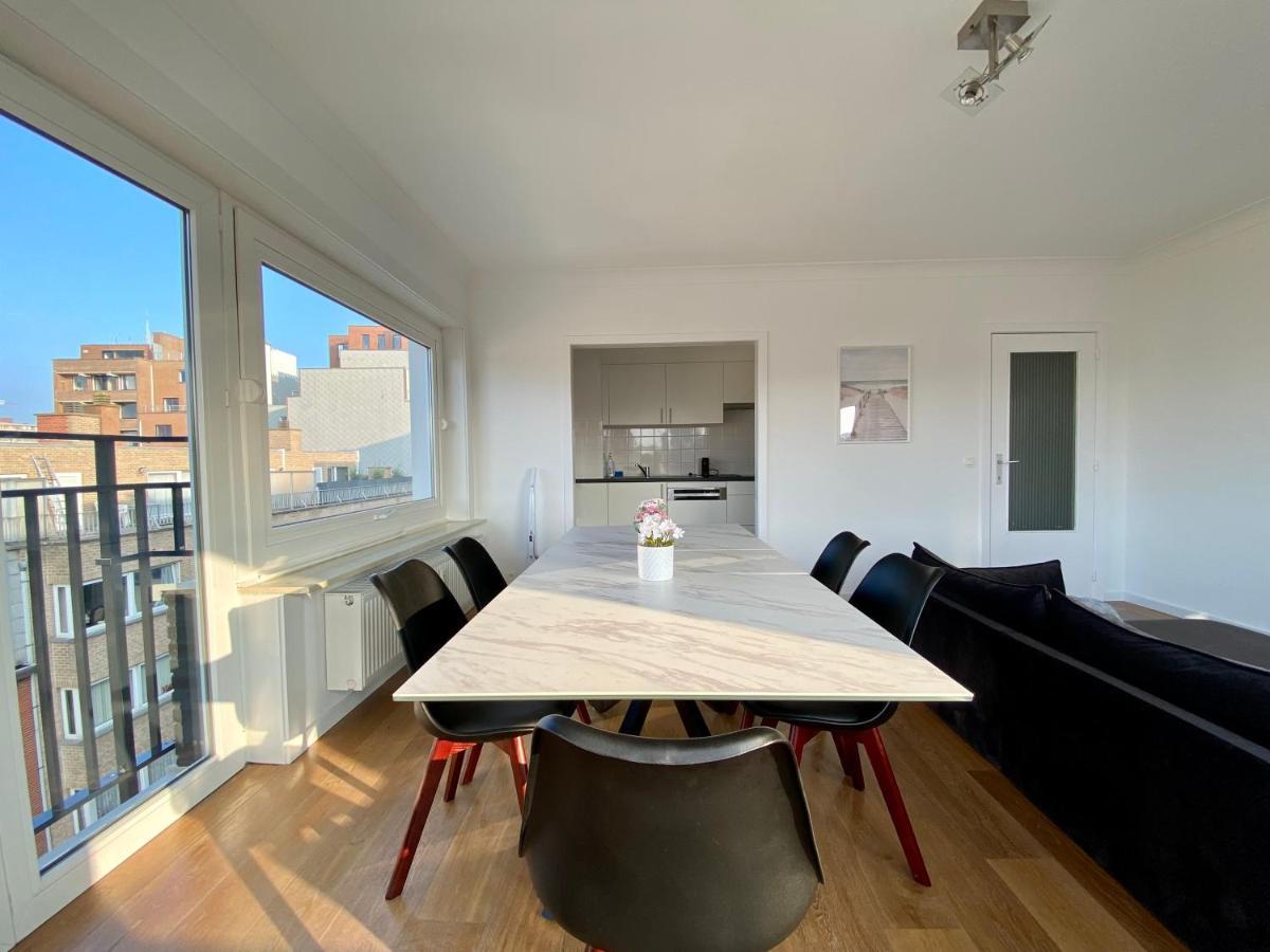 Luxury 3 Bedroom Apartment On The Top Floor With Panoramic View Oostende Dış mekan fotoğraf
